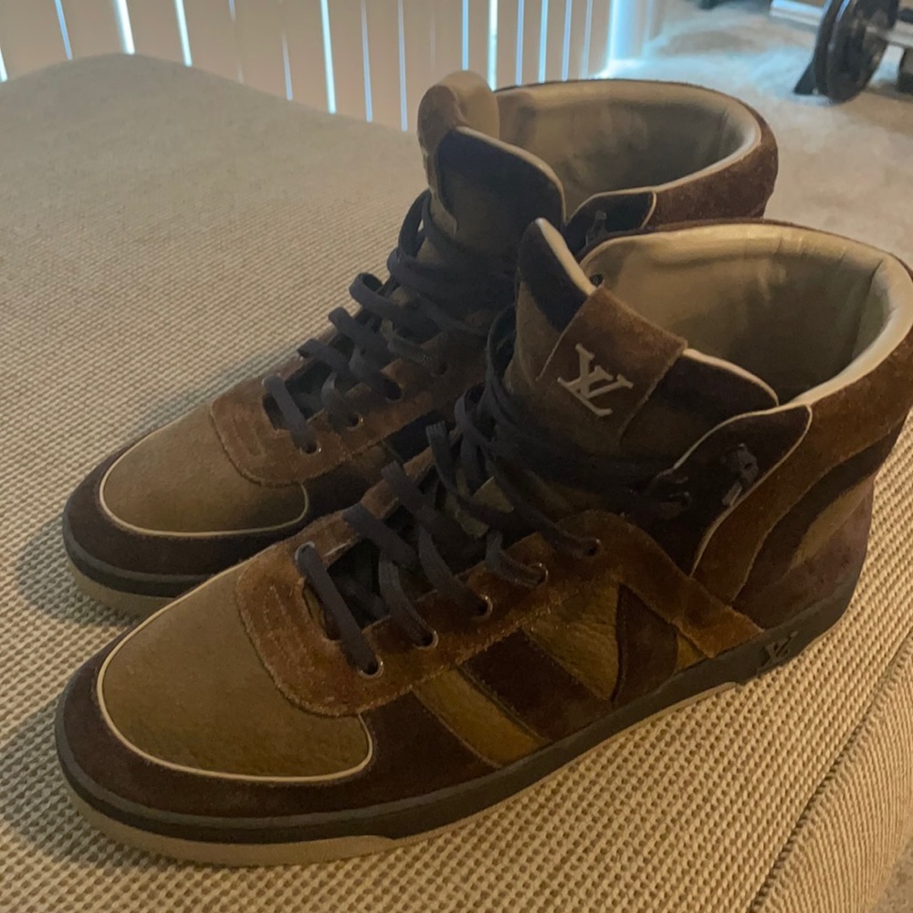 Brown Louis Vuitton Sneakers